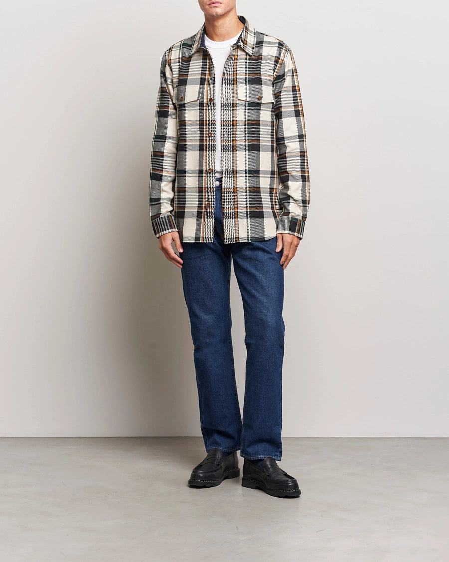 HEAVY TWILL CHECK OVERSHIRT