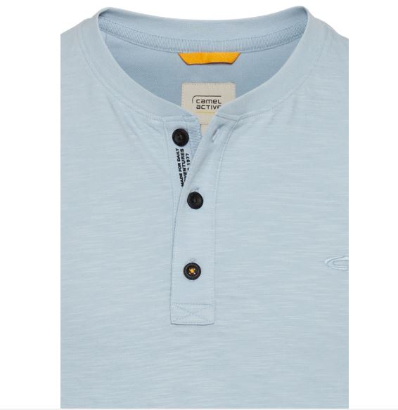 CAMEL HENLEY T-SHIRT