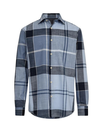 BLACK BLUE LANGÆRMET SKJORTE – REGULAR FIT