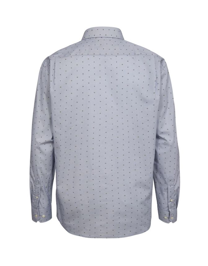 BLACK BLUE LANGÆRMET SKJORTE – REGULAR FIT (PRIKKET)