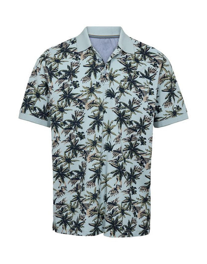 BLACK BLUE AOP POLO – REGULAR FIT