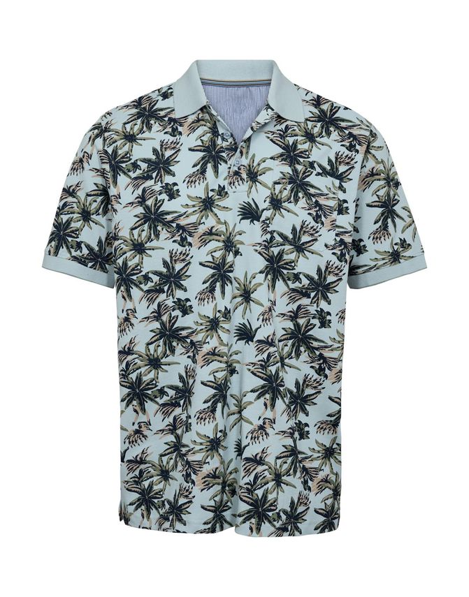 BLACK BLUE AOP POLO – REGULAR FIT