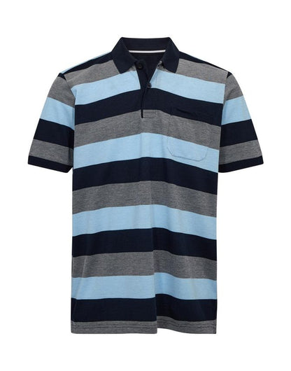 BLACK BLUE POLO BOX STRIBET