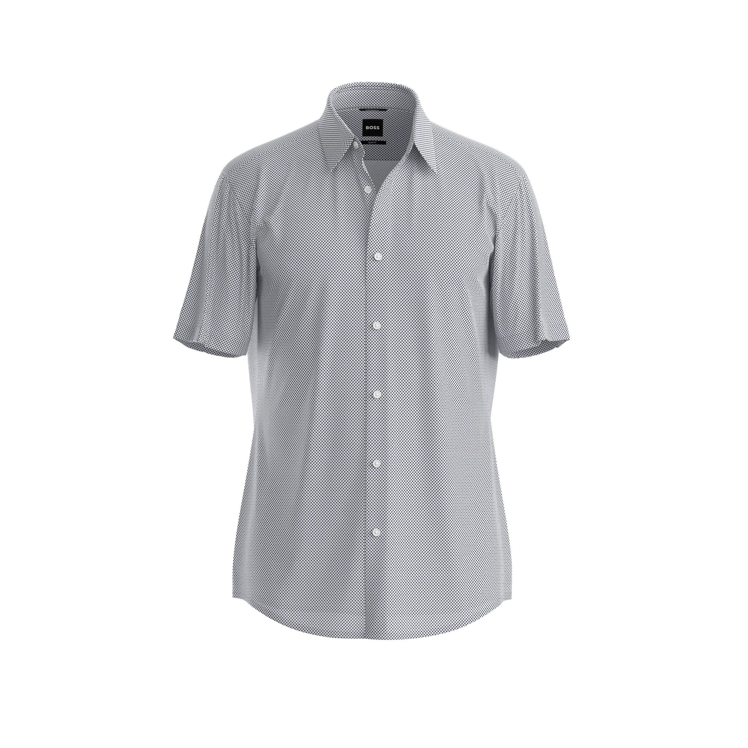 BOSS P LIAM KORTÆRMET SKJORTE