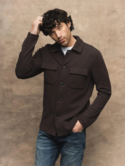 MOS MOSH GALLERY MMGAUSTIN KNIT OVERSHIRT