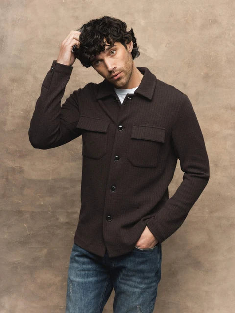 MOS MOSH GALLERY MMGAUSTIN KNIT OVERSHIRT