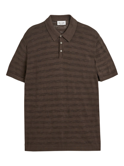 SAND LINEN RICO POLO STRIK