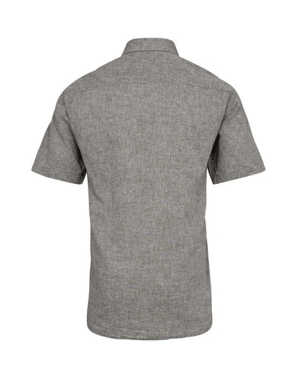s/s regular fit linen look
