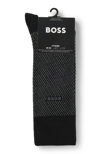 BOSS MINIPATTERN CC – 2-PAK STRØMPER
