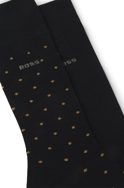 BOSS 2-PAK BAMBUSSTRØMPER – MINI DOT