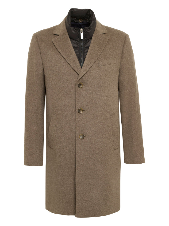 SAND CASHMERE COAT SULTAN TECH