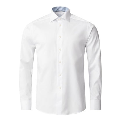 ETON GEOMETRISK EFFEKT TWILL SKJORTE