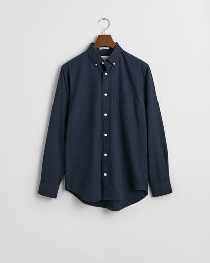 GANT REG FLANNEL MELANGE SKJORTE