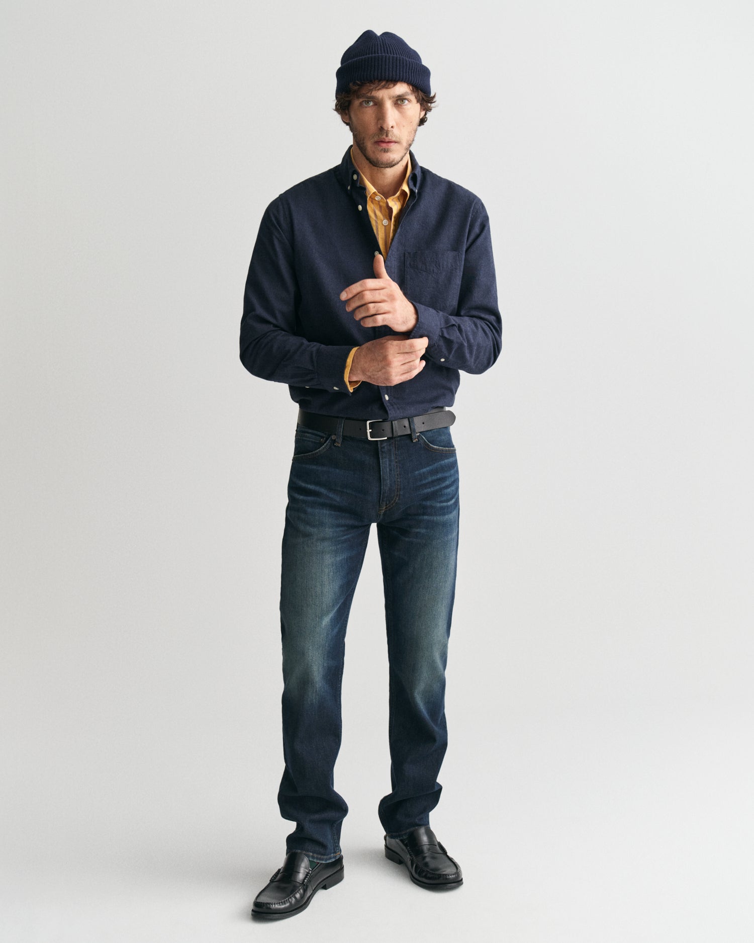 GANT REG FLANNEL MELANGE SKJORTE