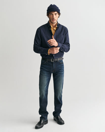 GANT REG FLANNEL MELANGE SKJORTE