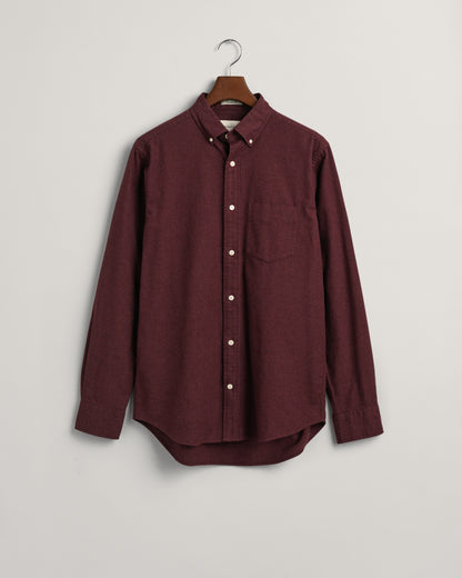 GANT REG FLANNEL MELANGE SKJORTE