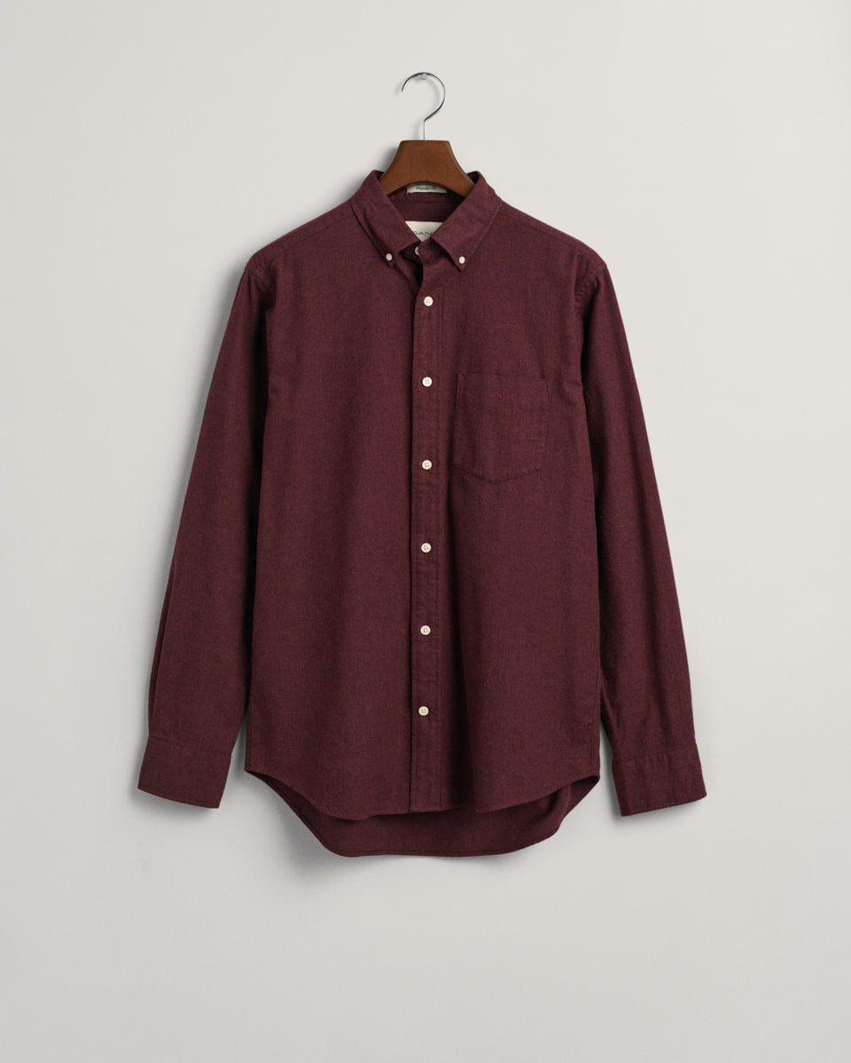 GANT REG FLANNEL MELANGE SKJORTE