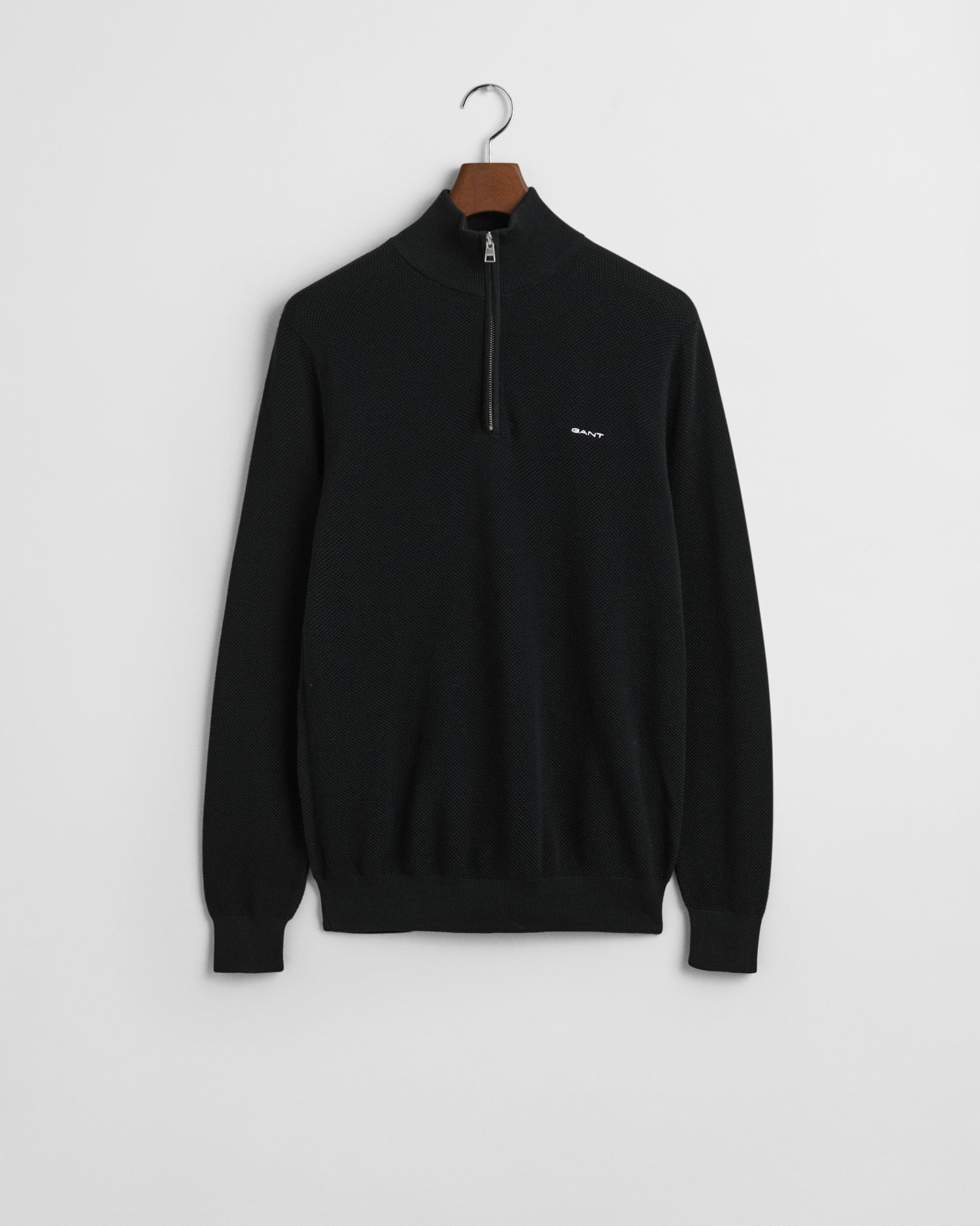 GANT PIQUE HALF ZIP STRIKTRØJE
