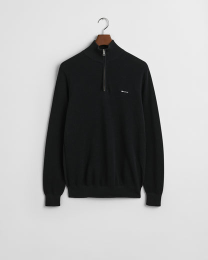 GANT PIQUE HALF ZIP STRIKTRØJE