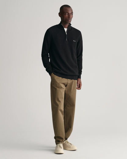 GANT PIQUE HALF ZIP STRIKTRØJE