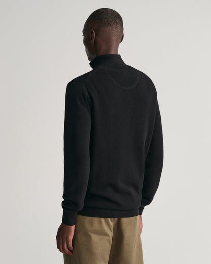 GANT PIQUE HALF ZIP STRIKTRØJE