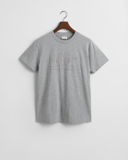 GANT REG TONAL SHIELD KORTÆRMET T-SHIRT