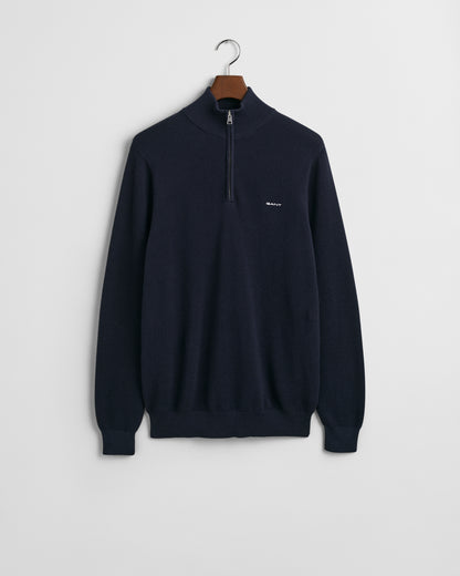 GANT PIQUE HALF ZIP STRIKTRØJE