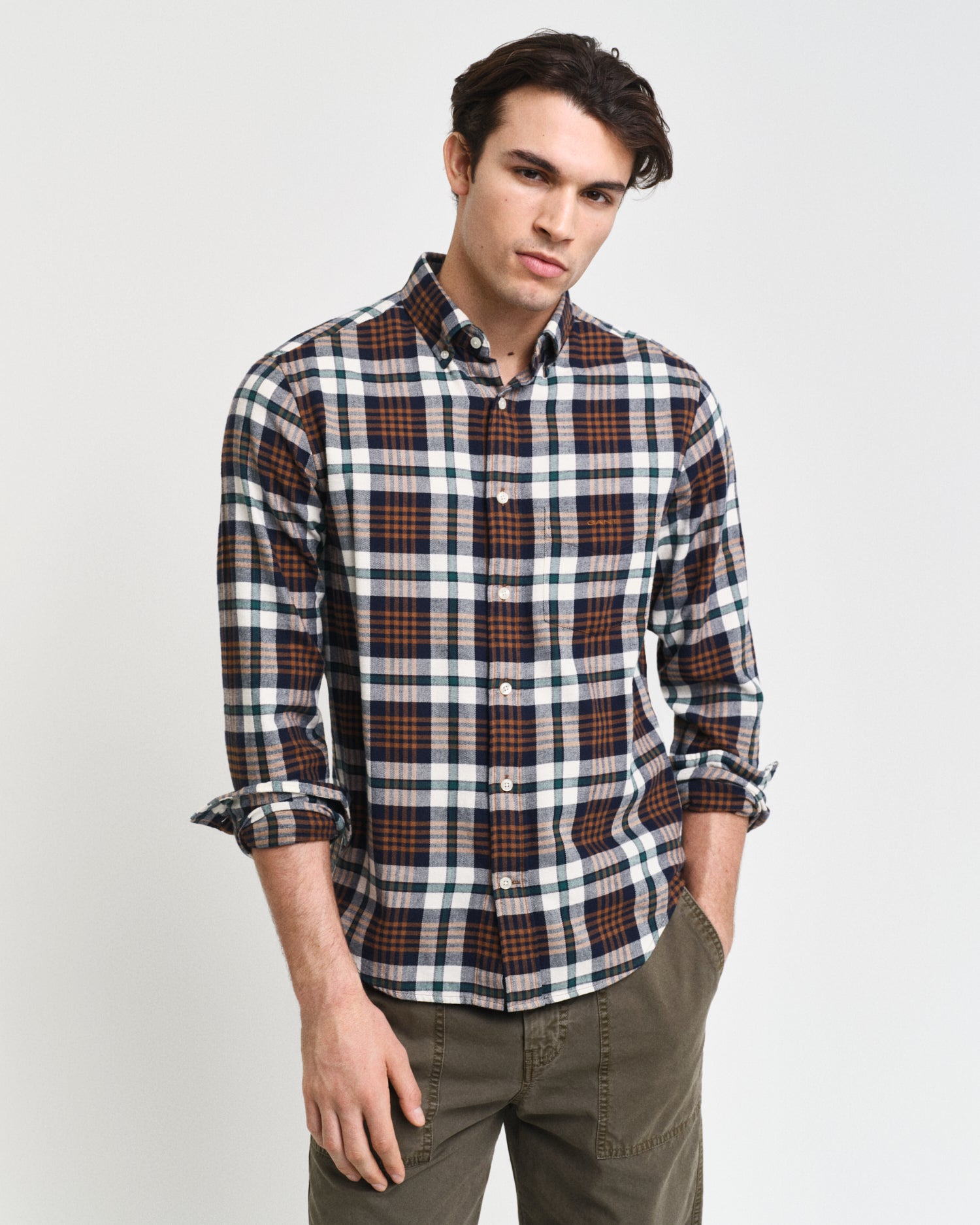GANT REG FLANNEL PLAID SKJORTE