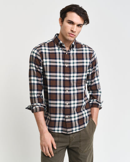 GANT REG FLANNEL PLAID SKJORTE