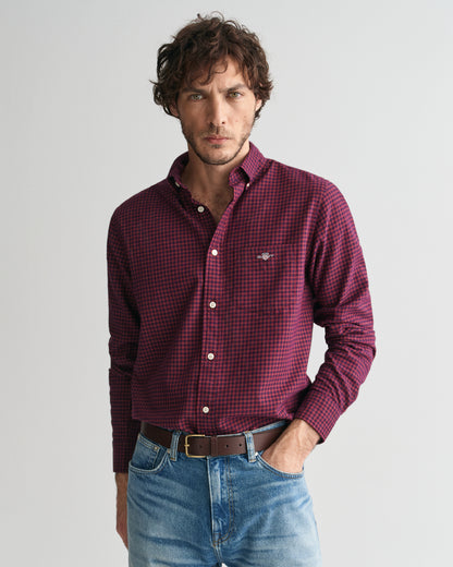 GANT REG MICROCHECK FLANNEL SKJORTE