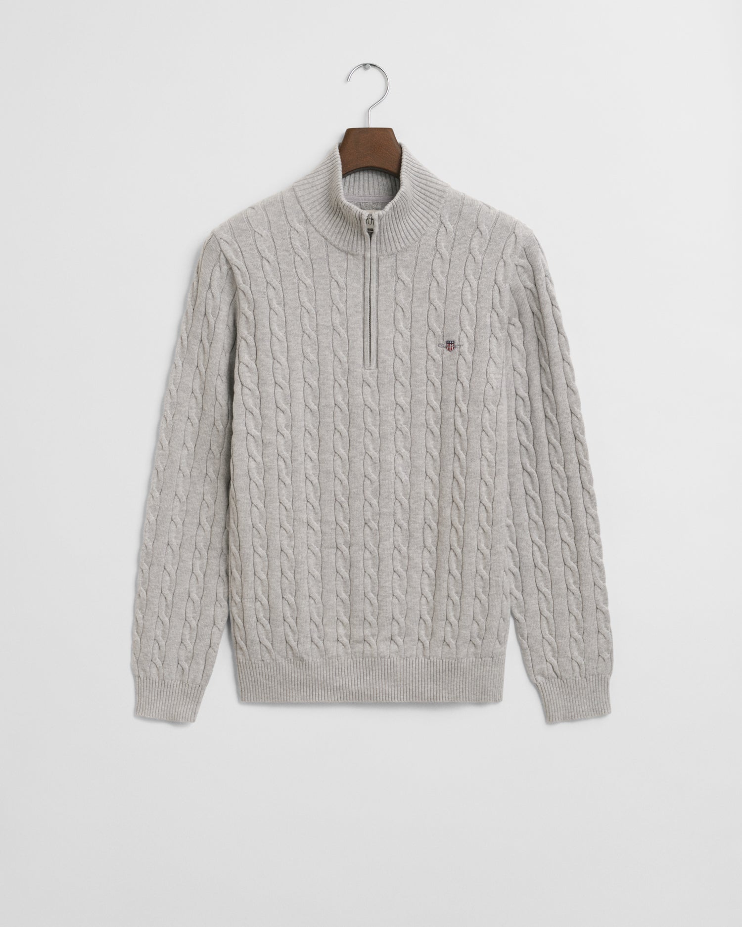 GANT KABELSTRIK HALF ZIP SWEATER