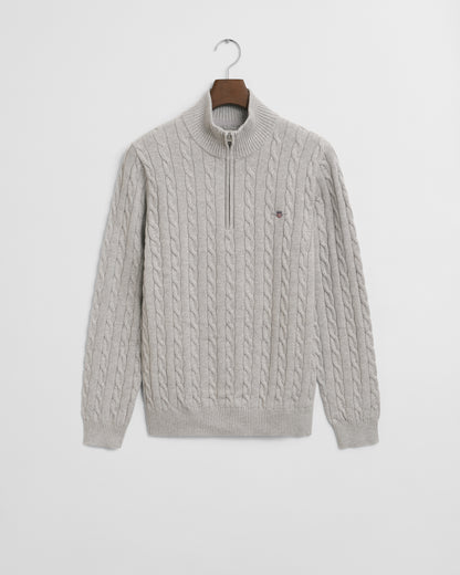 GANT KABELSTRIK HALF ZIP SWEATER