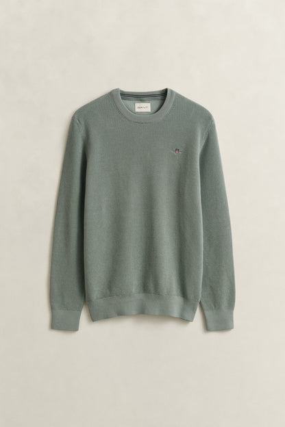 GANT MICRO TEXTURED COTTON C-NECK