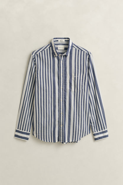GANT REGULAR FIT BOMULD VOILE STRIBET SKJORTE