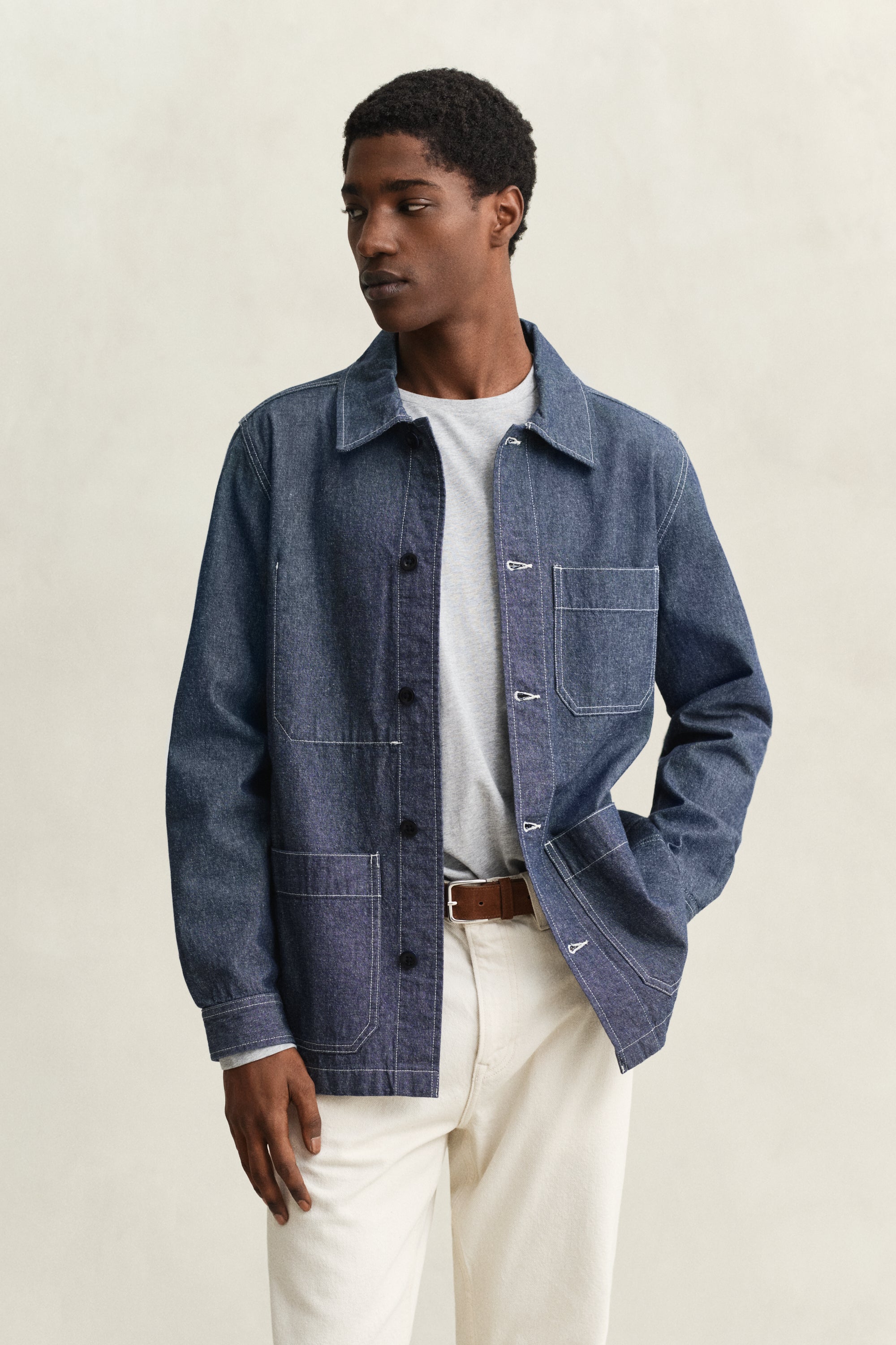 GANT REG CHAMBRAY OVERSHIRT
