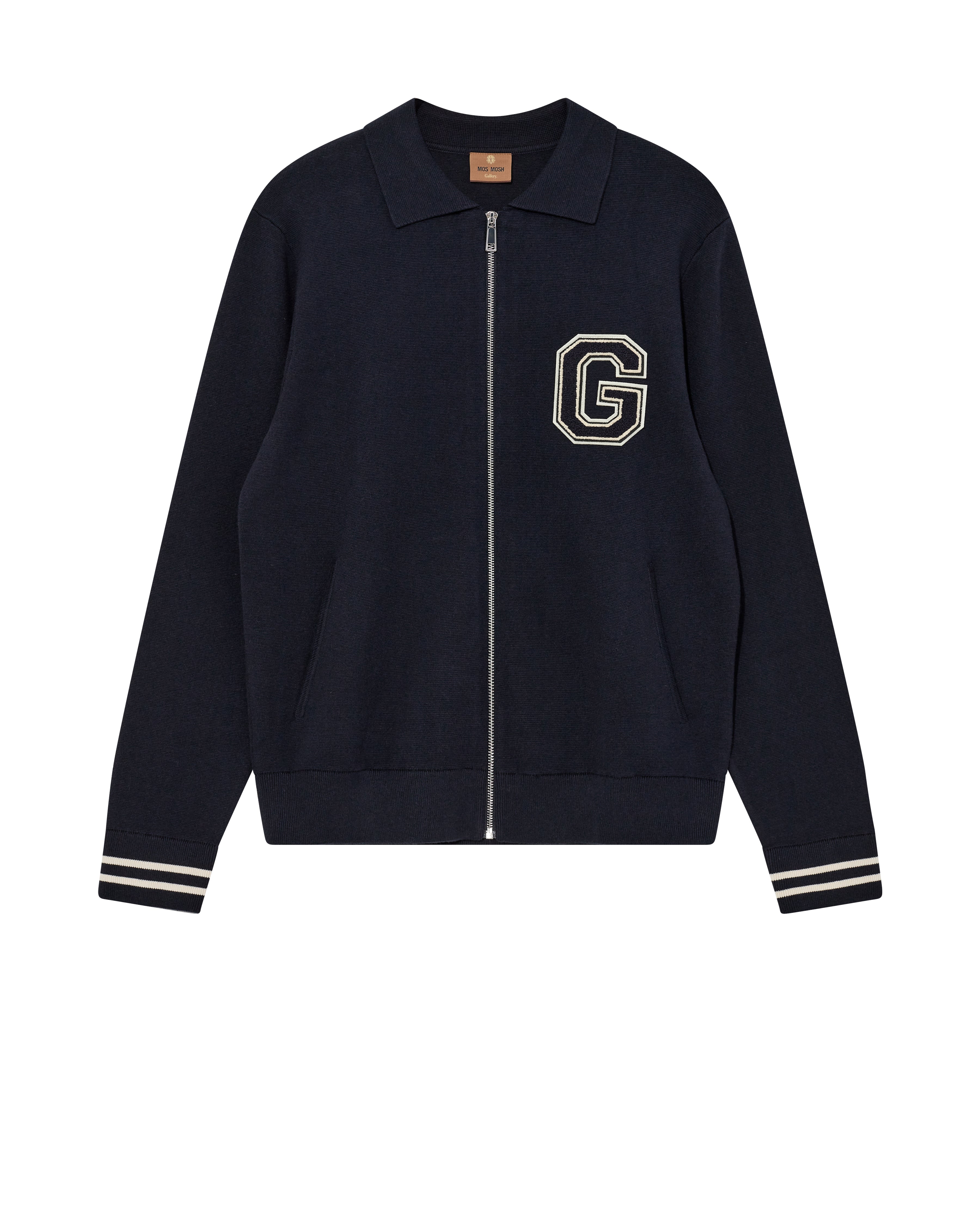 MOS MOSH COLLEGE CARDIGAN STRIKTRØJE
