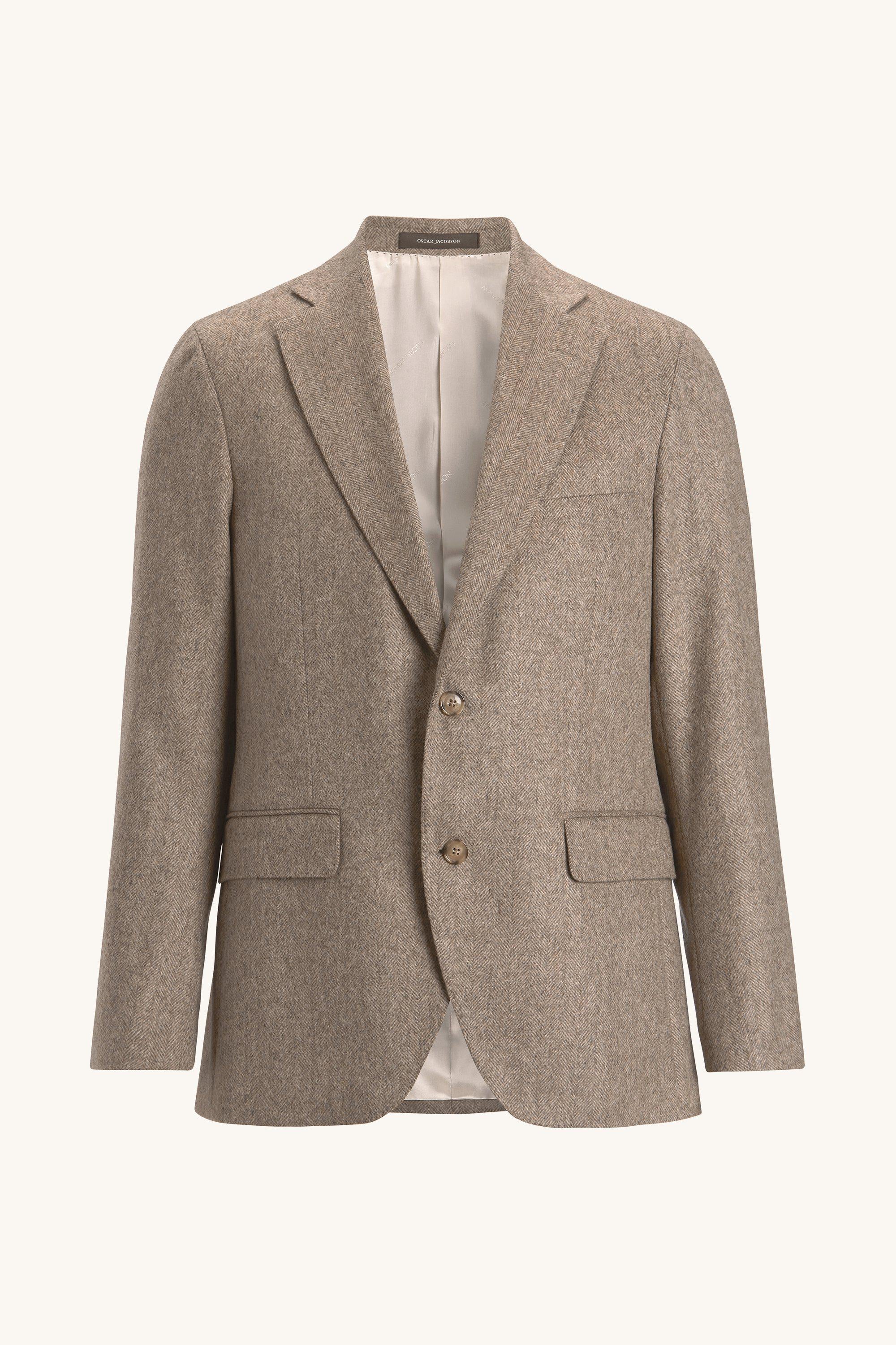 OSCAR JACOBSON FOGERTY HERRINGBONE BLAZER