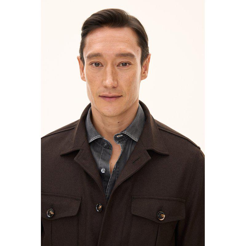 OSCAR JACOBSON SAFARI SHIRT JACKET