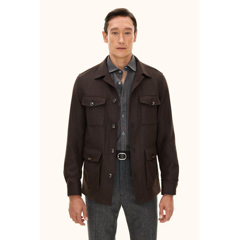 OSCAR JACOBSON SAFARI SHIRT JACKET