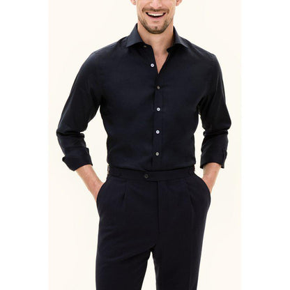 OSCAR JACOBSON SLIMFIT TWILL SKJORTE