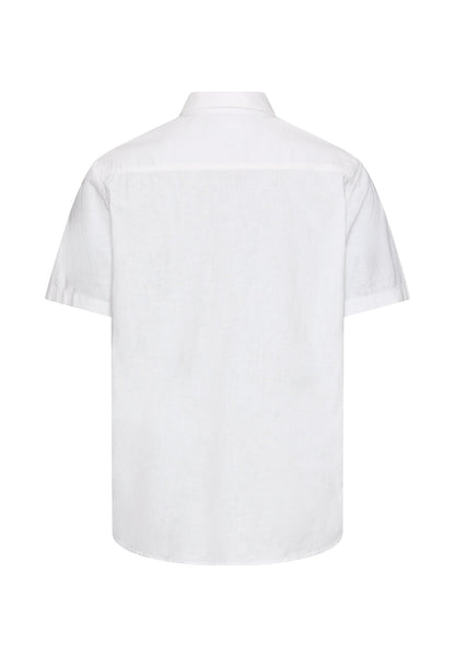 CAMEL ACTIVE HØR/BOMULD KORTÆRMET SKJORTE