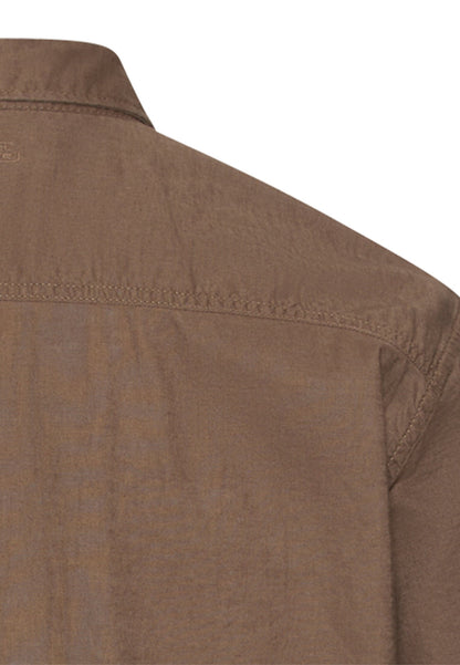 CAMEL ACTIVE HØR/BOMULD KORTÆRMET SKJORTE