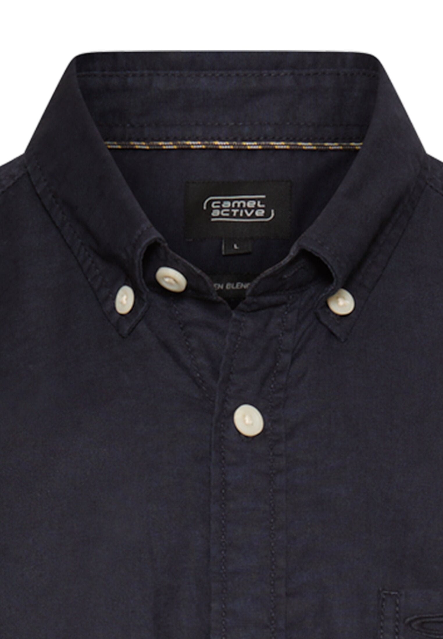 CAMEL ACTIVE HØR/BOMULD KORTÆRMET SKJORTE