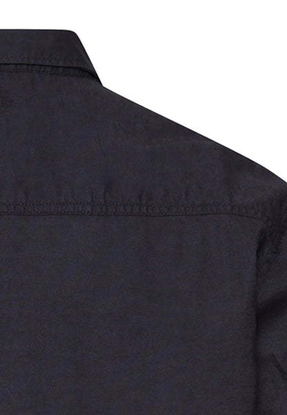 CAMEL ACTIVE HØR/BOMULD KORTÆRMET SKJORTE