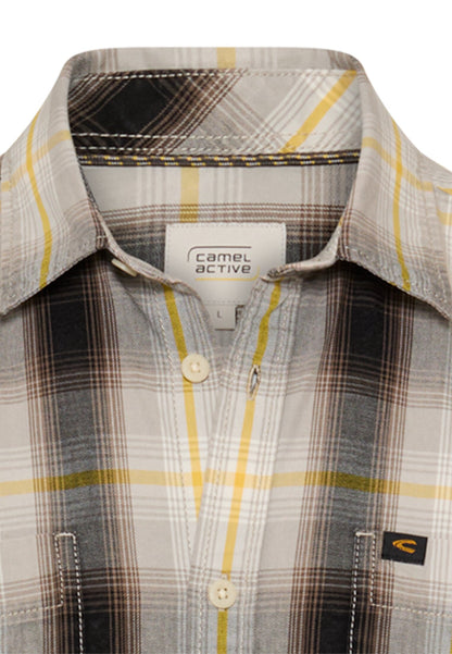 CAMEL ACTIVE KORTÆRMET SKJORTE