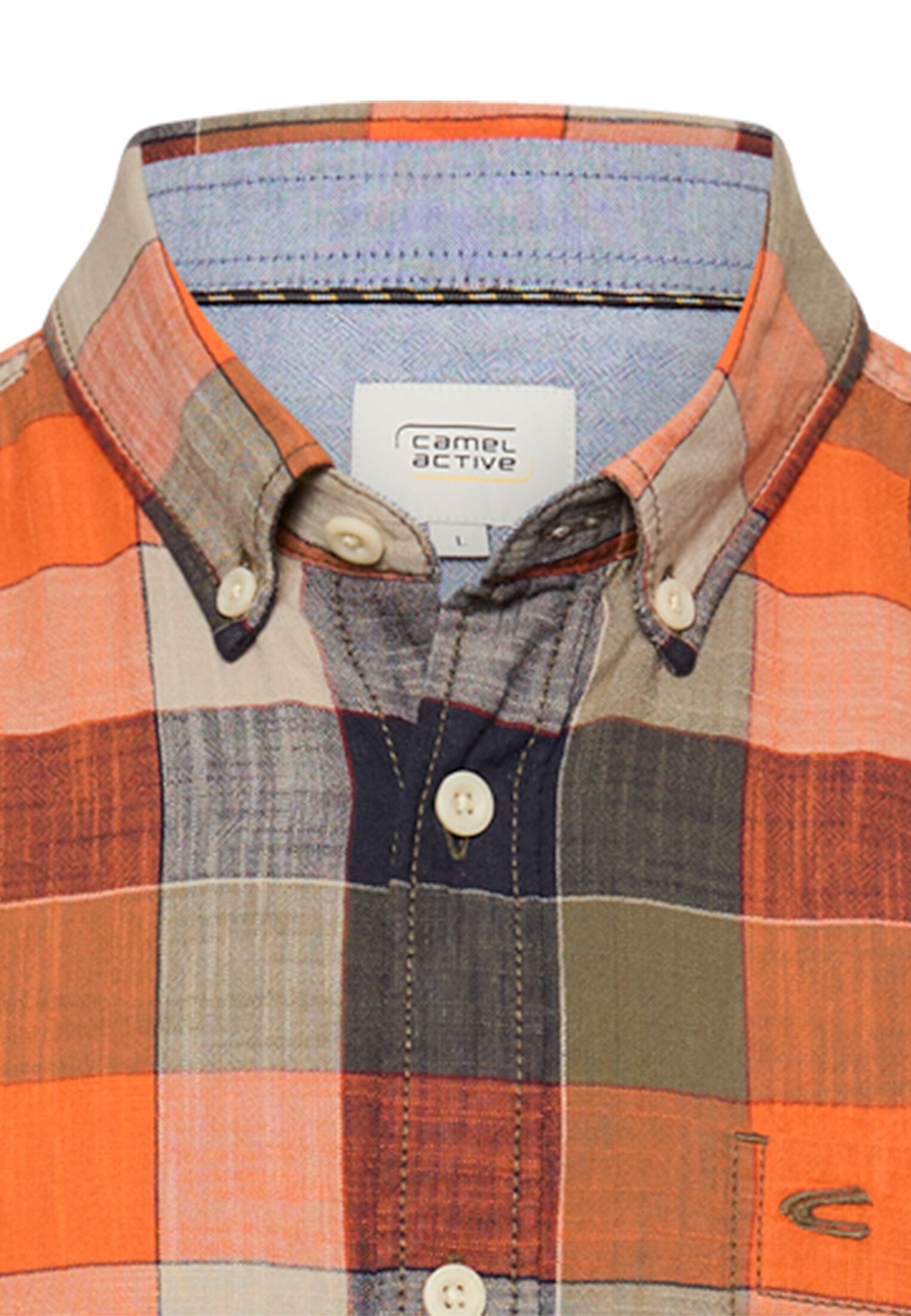 CAMEL ACTIVE KORTÆRMET SKJORTE