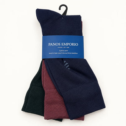 PANOS EMPORIO 3-PAK BAMBUS STRØMPER