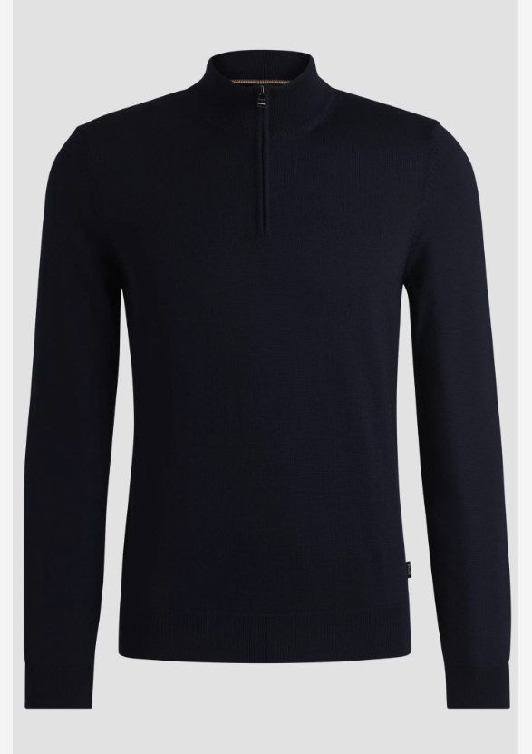 BOSS EBENJI HALF-ZIP SWEATER