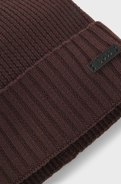 BOSS FATI RIBSTRIKKET BEANIE