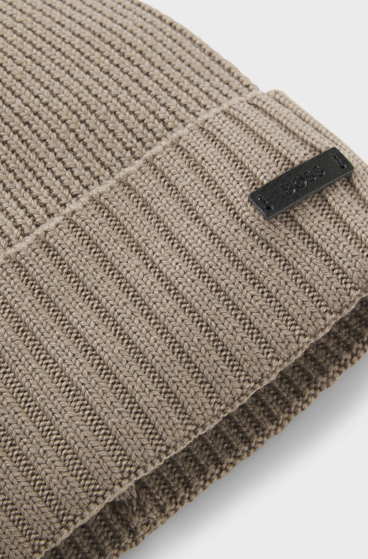 BOSS FATI RIBSTRIKKET BEANIE